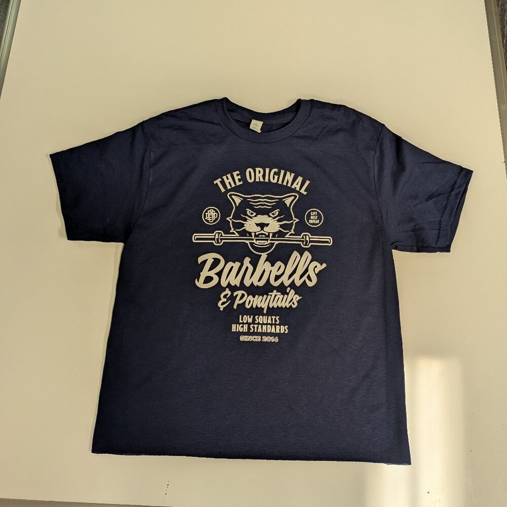 Barbells And Ponytails Crop "Puma" S/S Tee T-Shirt Sz S NEW